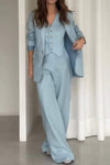 Women's Casual Suit with Collar