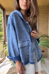 Women's Casual Hooded Denim Jacket