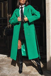 Women's Casual Lapel Long Trench Coat