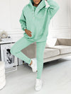 (S-5XL) Plus Size Hooded Casual and Comfortable Sweatshirt Two-piece Suit
