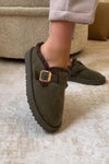 Women's Casual Solid Color Warm Lining Fleece Shoes