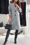 Women's Casual Solid Color Long Coat