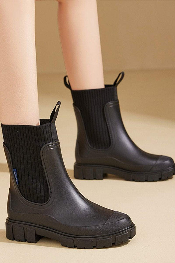 Women's Wear-resistant, Waterproof and Non-slip Mid-tube Rain Boots