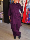 Women's Lapel Solid Color Two Piece Suit