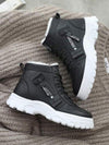 2023 Women's Lace-up Round Toe Sport With Warm Plush Snow Boots