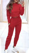 Women's High Collar Long Sleeve Autumn and Winter Casual Sweater Suit