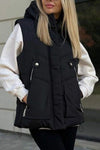 Solid Color Casual Zipper Vest Jacket