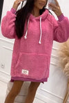 Women's Plush Hooded Sweatshirt