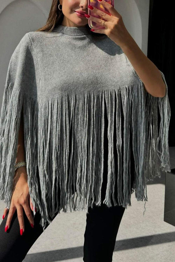 Women's Fringed Sweater Top