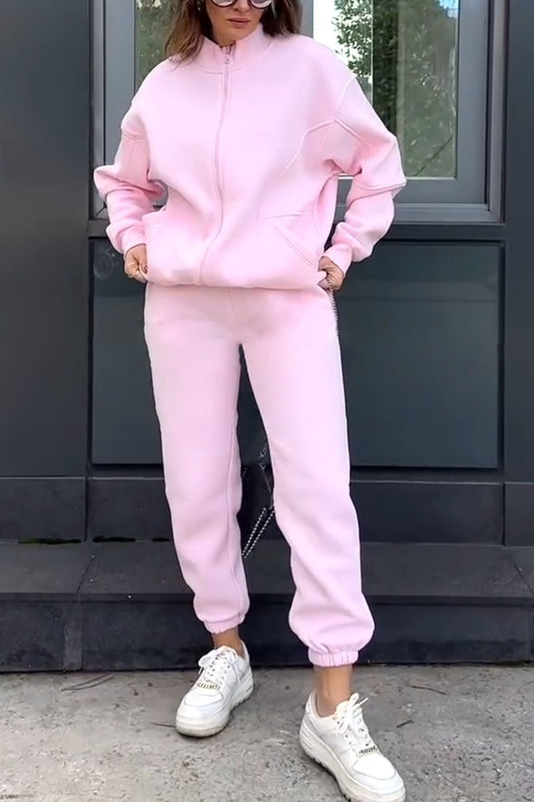 Women's Casual Zip Track Suit