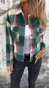 Casual Lapel Plaid Coat