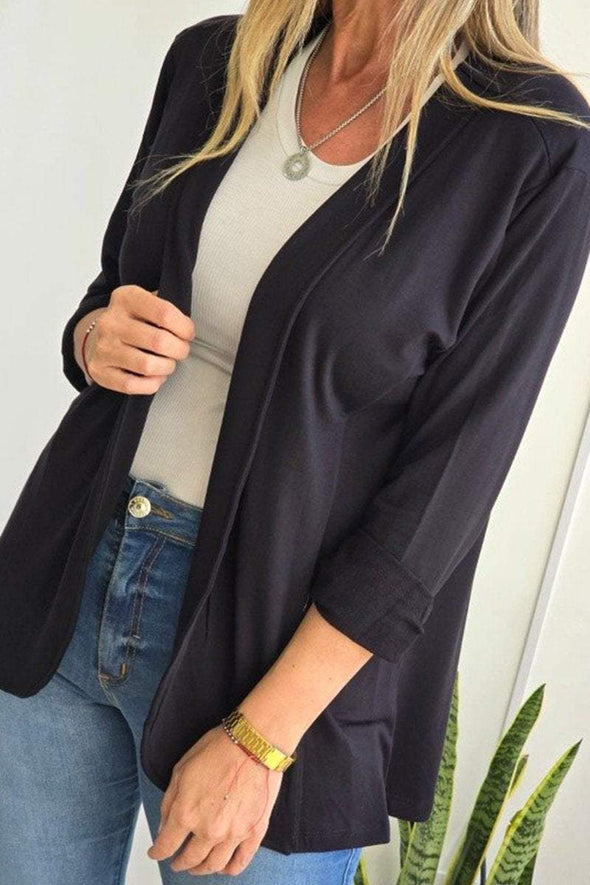 Women's Casual Solid Color Suit Jacket