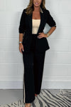 Women's Side Stripe Trouser & Blazer Suit Fashion Trends