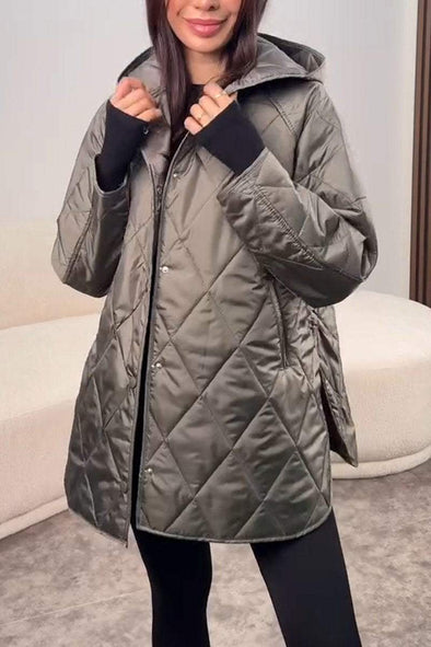 Women's Casual Hooded Long Sleeve Jacket