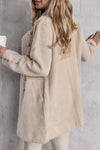 Women's Stand-up Collar Long-sleeved Fur Casual Coat