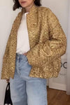 Casual sequined coat