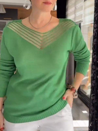 Women's V-neck Comfortable Knitted Top