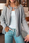 Women's Solid Color Knitted Sweater Cardigan