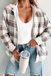 Women's Casual Two-Wear Plaid Jacket