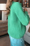 Women's Solid Color Knitted Sweater Cardigan