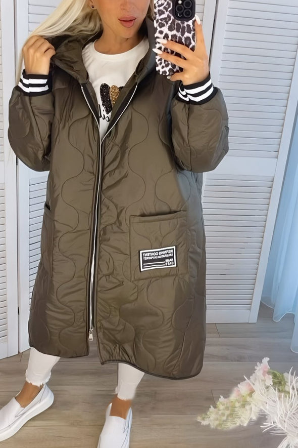 Women's Casual Hooded Long Coat