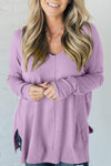 Women's Casual Solid Color Long Sleeve Sweater