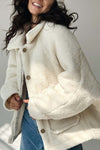 Women's casual sherpa jacket