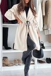 Women's Casual Solid Color Hooded Coat