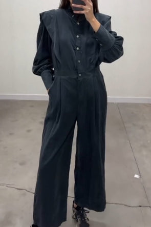 Women's Casual Corduroy Jumpsuit