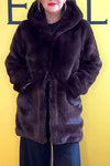 Women's Casual Solid Color Plush Coat