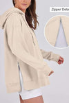 Women's Casual Solid Color Hoodie Top