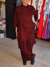 Women's Lapel Solid Color Two Piece Suit