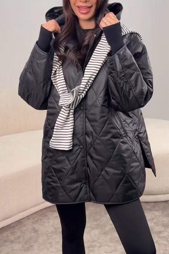 Women's Casual Hooded Long Sleeve Jacket