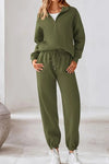 Women's Casual Long Sleeve Zipper Jacket And Sweatpants Suit