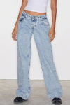 Women's Casual Multicolor Straight Jeans