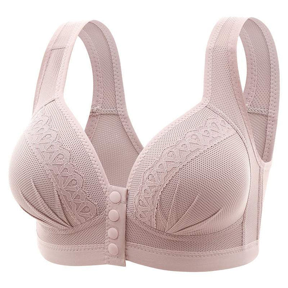 Women's Breathable Lace Buttoned Bra