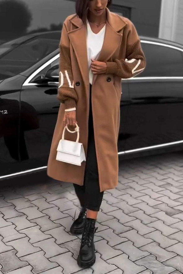 Women's Casual Lapel Long Trench Coat