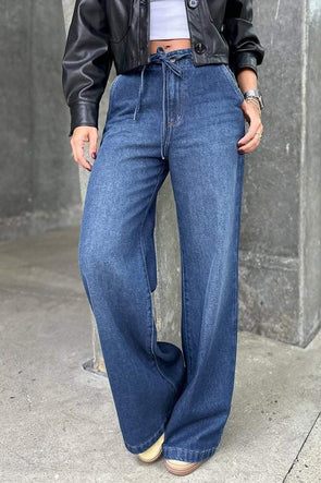 Women's Casual Wide-leg Jeans