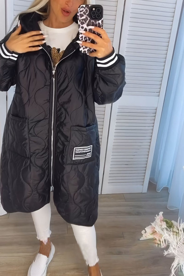 Women's Casual Hooded Long Coat