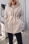 Women's Solid Color Thickened Fur Coat