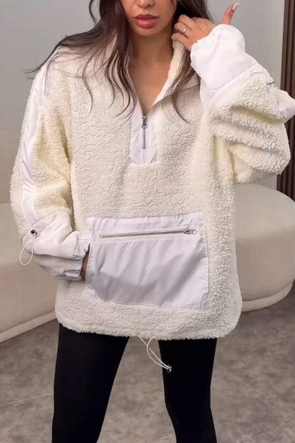 Women's Casual Lapel Fleece Jacket