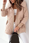 Women's Casual Hooded Zippered Thick Coat