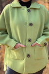 Women's Solid Color Irregular Coat Jacket