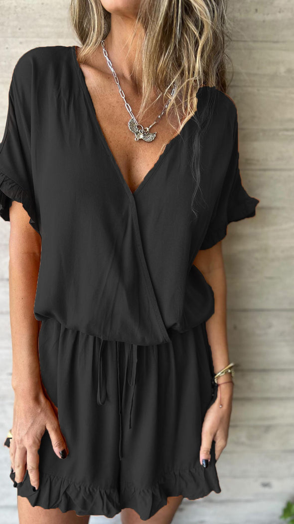 V-neck Casual and Comfortable Jumpsuit