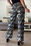 Women's Casual Fashion Irregular Sequin Wide-leg Pants