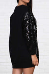 Women's Casual Sequined Knit Dress