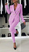 Women's Lapel Long Sleeve Elegant Suit