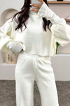 Women's Casual Solid Color Knitted Two-piece Set