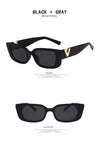 Women's Fashion Trend V Frame Square Sunglasses