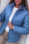 Women's Casual Solid Color Hooded Jacket